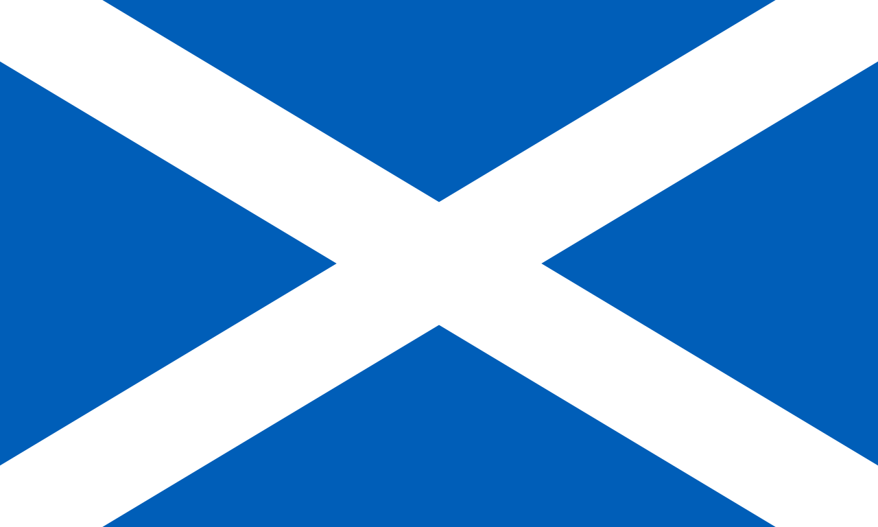 The flag of Scotland